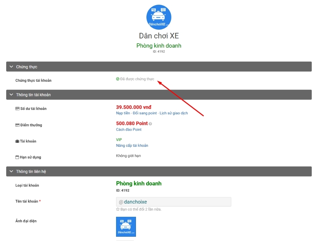 Hướng dẫn xác minh tích xanh tài khoản